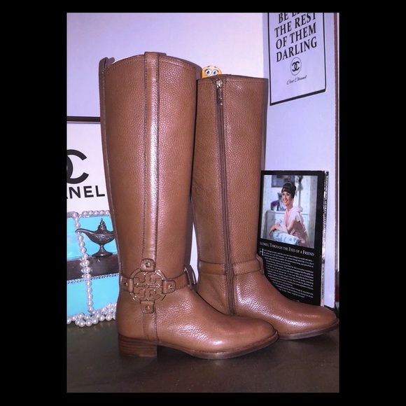 Tory Burch Shoes - New $495 TORY BURCH Amanda Leather Riding Boots 👢